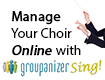 Manage your choir online with Groupanizer Sing!
