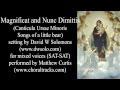Magnificat and Nunc Dimittis Mixed voices version