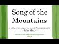 Song of the Mountains • SATB Score Video