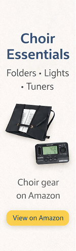 Choir gear on Amazon