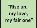 David Rain: "Rise up, my love, my fair one" (sung by Matthew Curtis)