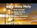 Holy holy holy for solo cantor, unison choir and organ