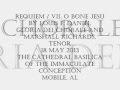 Requiem / VII. O Bone Jesu; Gloria Dei Chorale, Mobile, AL